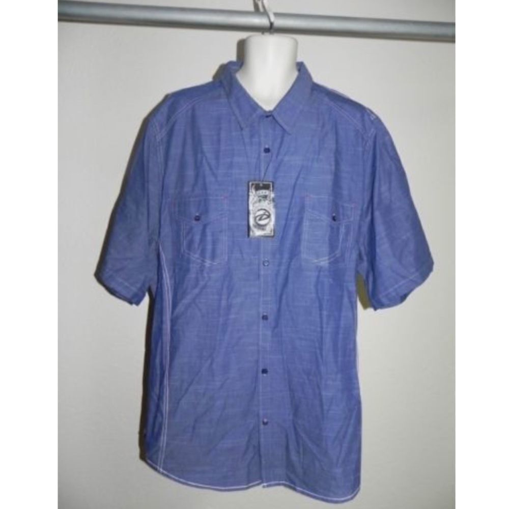 Drill Button Front Shirt Mens Big & Tall 5XLB NWT